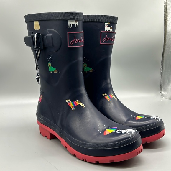 Joules Shoes - Joules Dog Print Rainboots